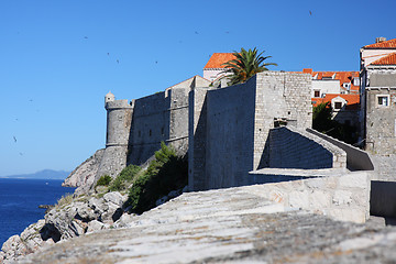 Image showing Old fortress wall of Dubrovnik