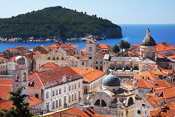 Image showing Dubrovnik old town and Lokrum