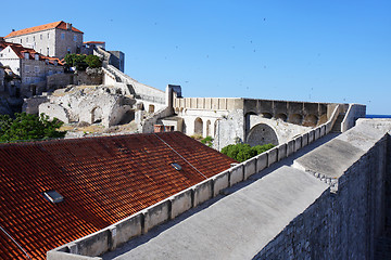 Image showing Old fortress wall of Dubrovnik