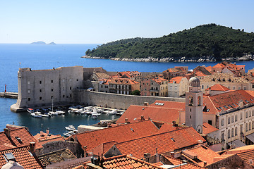 Image showing Dubrovnik old town and Lokrum 