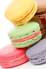 Image showing Fresh baked macaroons