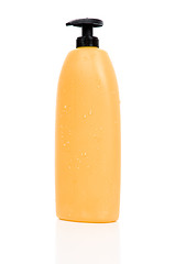 Image showing Yellow shampoo bottle