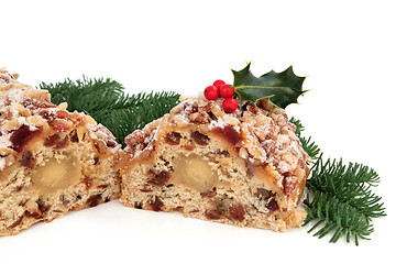 Image showing Stollen Christmas Cake