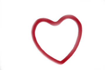 Image showing Isolated red heart