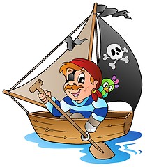 Image showing Young cartoon pirate 1