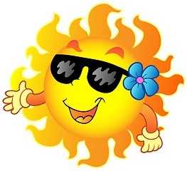 Image showing Happy summer Sun 1