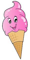 Image showing Big cartoon ice cream