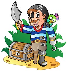 Image showing Young cartoon pirate 2