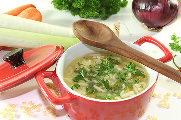 Image showing Noodle soup