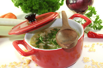 Image showing Noodle soup