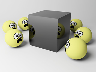Image showing Black cube