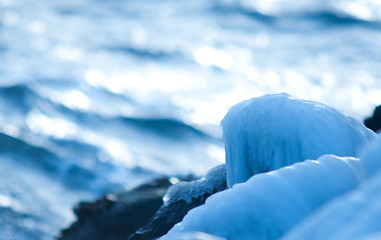 Image showing Ice by the sea