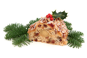 Image showing Stollen Christmas Cake