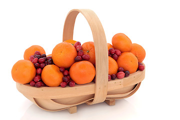 Image showing Cranberry and Mandarin Fruit