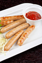 Image showing Grilled sausages