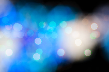 Image showing blue bokeh background