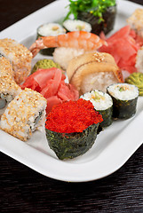 Image showing sushi set