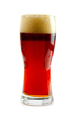 Image showing Glass of dark beer