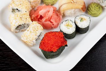 Image showing sushi set