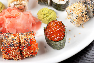 Image showing sushi set