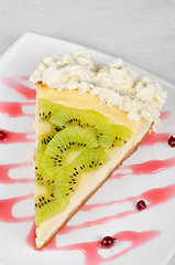 Image showing kiwi cake