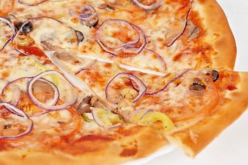 Image showing vegetable pizza