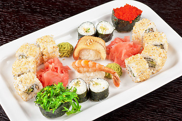 Image showing sushi set