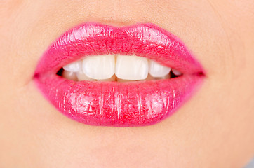 Image showing lips closeup