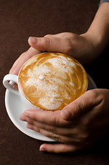 Image showing latte coffe