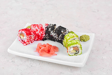 Image showing sushi rolls