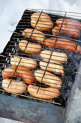 Image showing grilled sausages