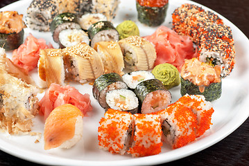 Image showing sushi set