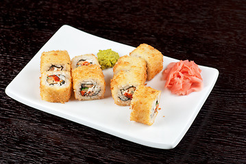 Image showing sushi rolls