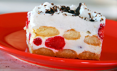 Image showing Creamy strawberry cookie