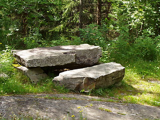 Image showing Resting place, Østmarka, Oslo