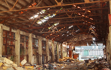 Image showing Abandoned Industrial Furnace 