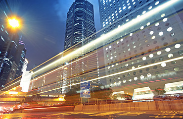 Image showing night traffic lights