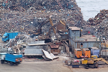 Image showing scrap yard recycling