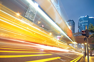 Image showing night traffic lights