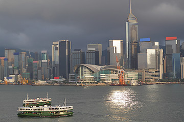 Image showing Hong Kong harbour