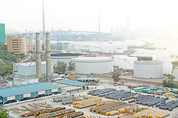 Image showing gas container and bridge 