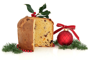 Image showing Panettone Christmas Cake