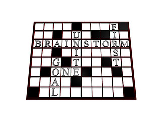 Image showing Business Crossword Puzzle