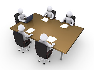 Image showing Typical business meeting