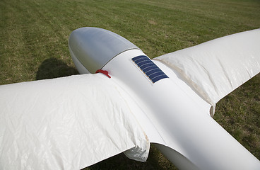 Image showing Wrapped glider on ground