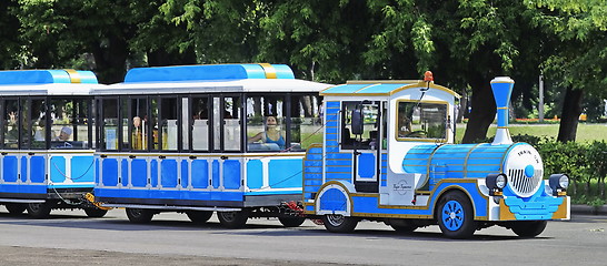 Image showing ride a steam train