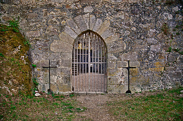 Image showing Medieval castle gate