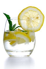Image showing Glass of fresh cool drink