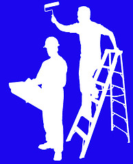 Image showing Building painters