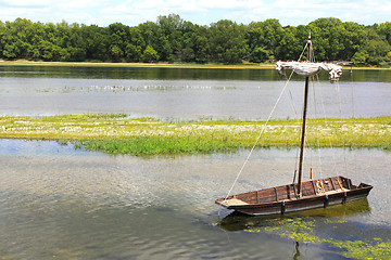 Image showing boat on a river